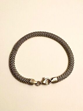 LIRM 925 Sterling Silver Bracelet Italy 7.5” 3.87g